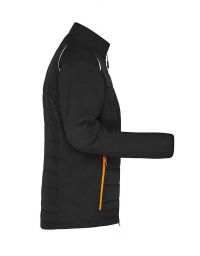 Softshell Steppjacke Damen Schwarz / Orange